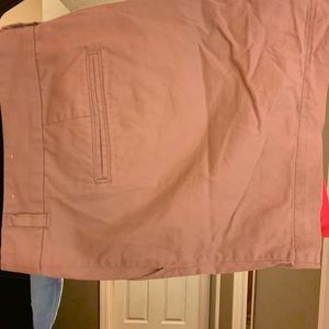 Khaki Ann Taylor Loft Short cotton chino